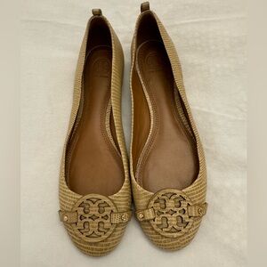 Tory Burch Textured Tan Loafers